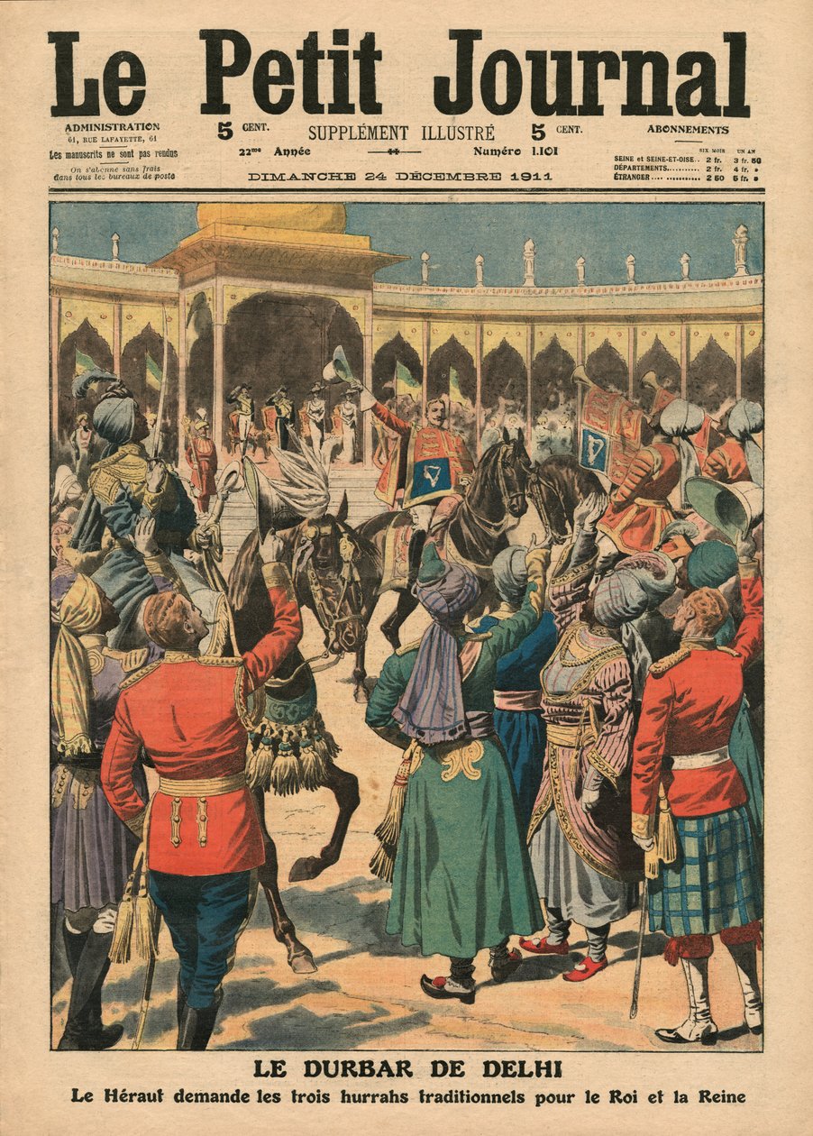 Delhi Durbar, illustration fra 