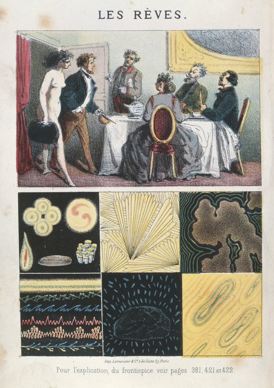 Drømme, illustration fra Dreams and the Means of Directing Them af Marquis d