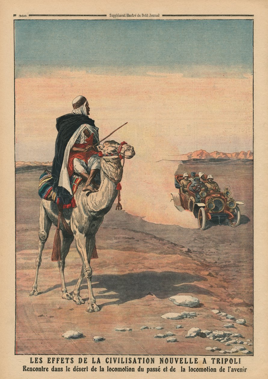 Virkningerne af den nye civilisation i Tripoli, illustration fra 