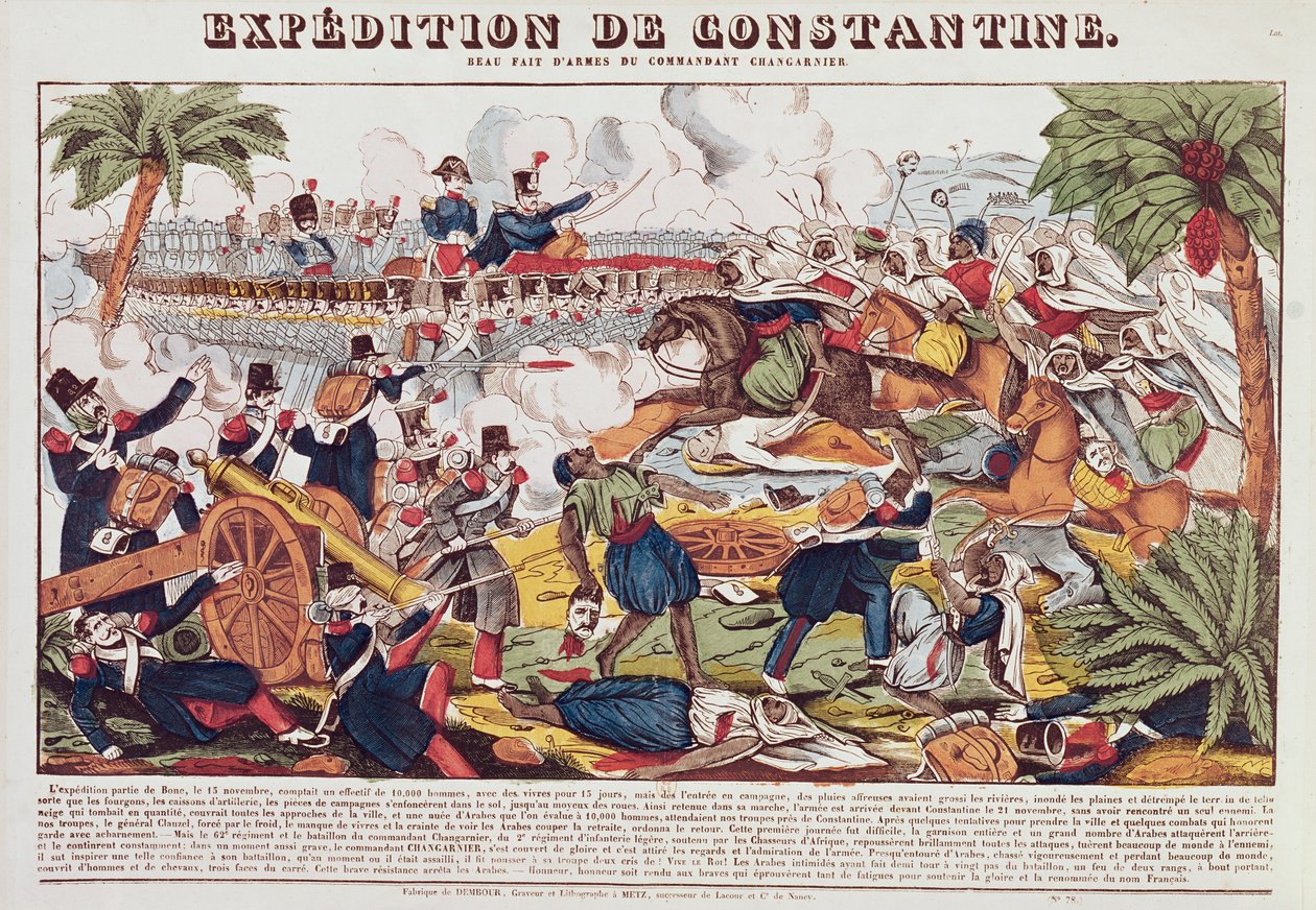 Ekspedition i Konstantin under kommando af general Nicolas Changarnier (1793-1877) november 1836 af French School