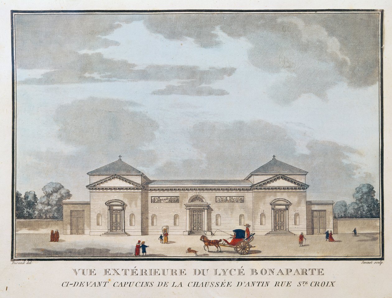 Udvendig udsigt over Lycee Bonaparte af French School