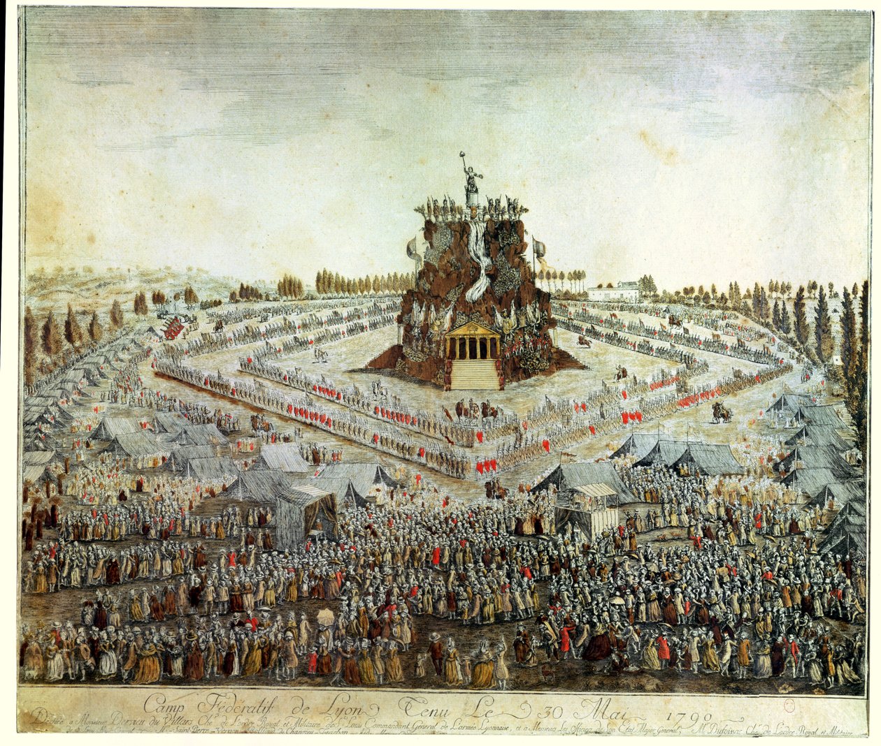 Forbundslejr i Lyon, 30. maj 1790 af French School