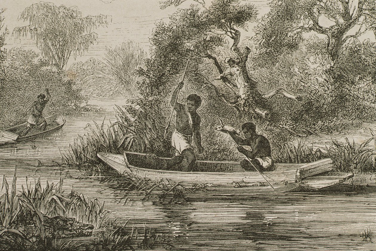 Fiskere ved Senegal-floden, 1860