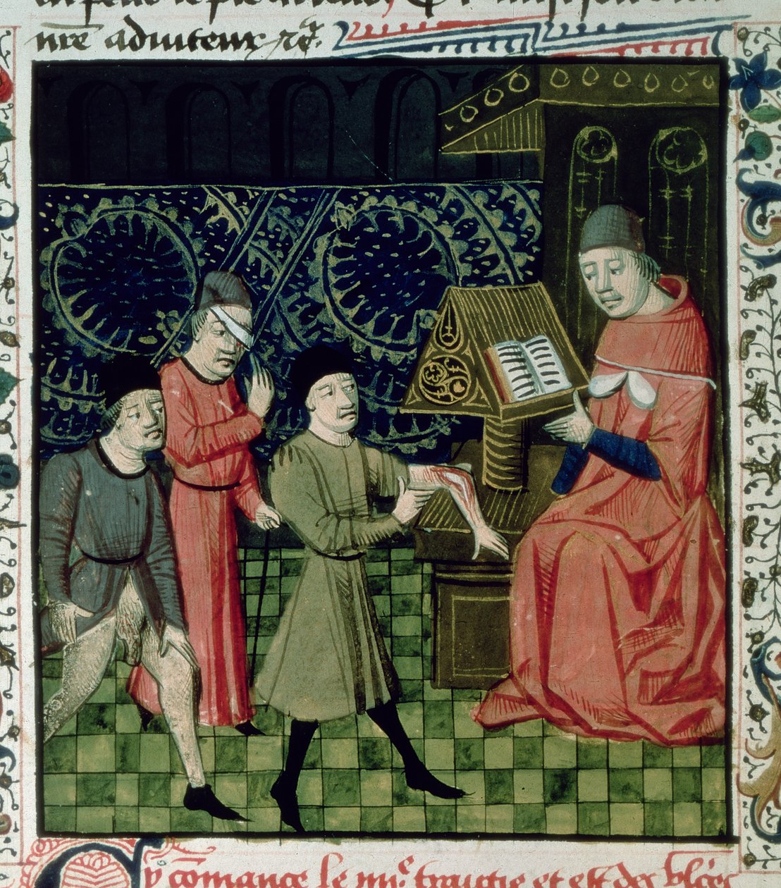 Fr 396 f.66 Kirurgens Klinik, ved Guy de Chauliac af French School
