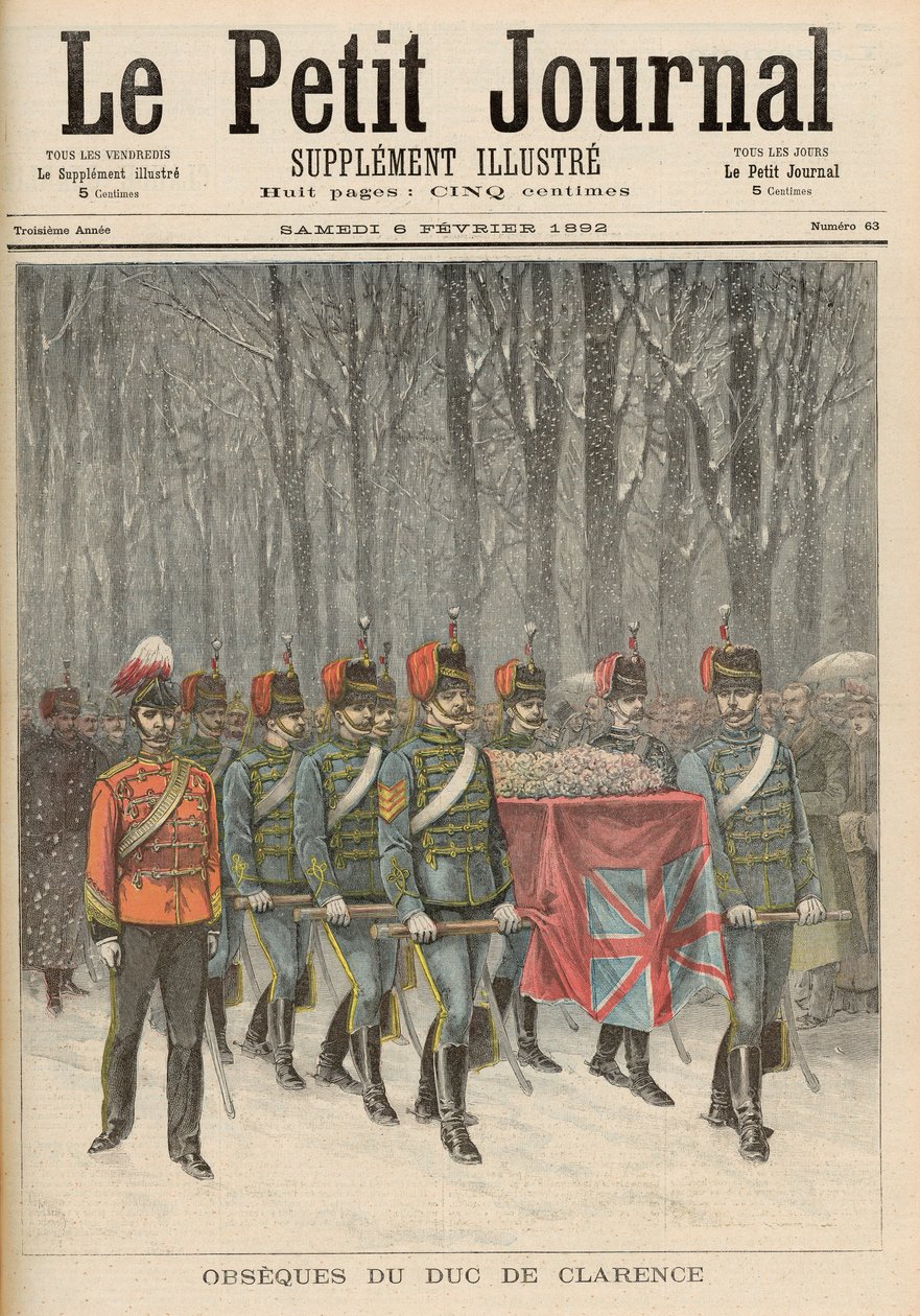 Begravelse af Albert Victor (1864-92) hertug af Clarence, fra 