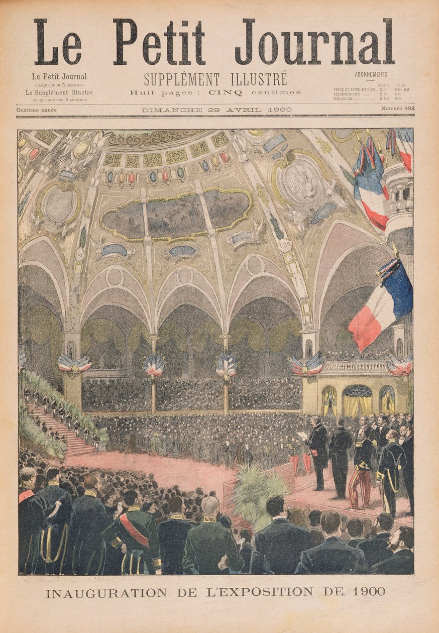Indvielse af verdensudstillingen i 1900, Paris, illustration fra 