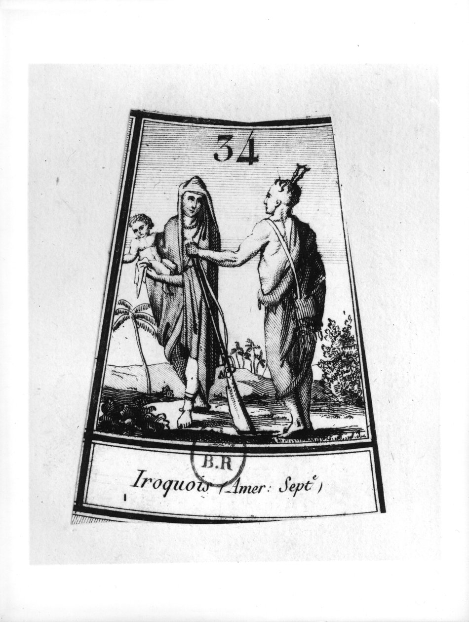 Iroquois indianere af French School