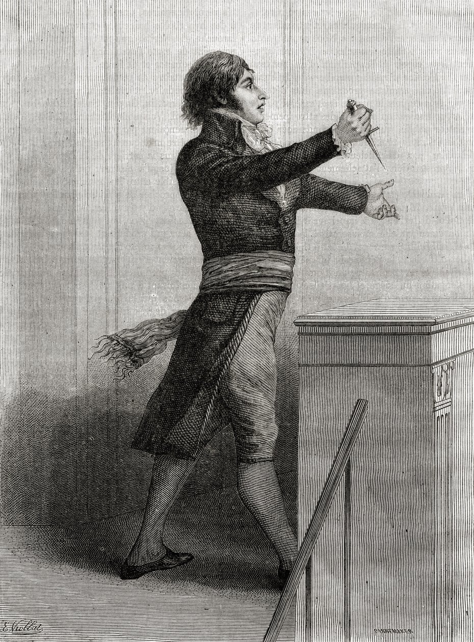 Jean Lambert Tallien (1767-1820) Tilskyndelse til revolution af French School