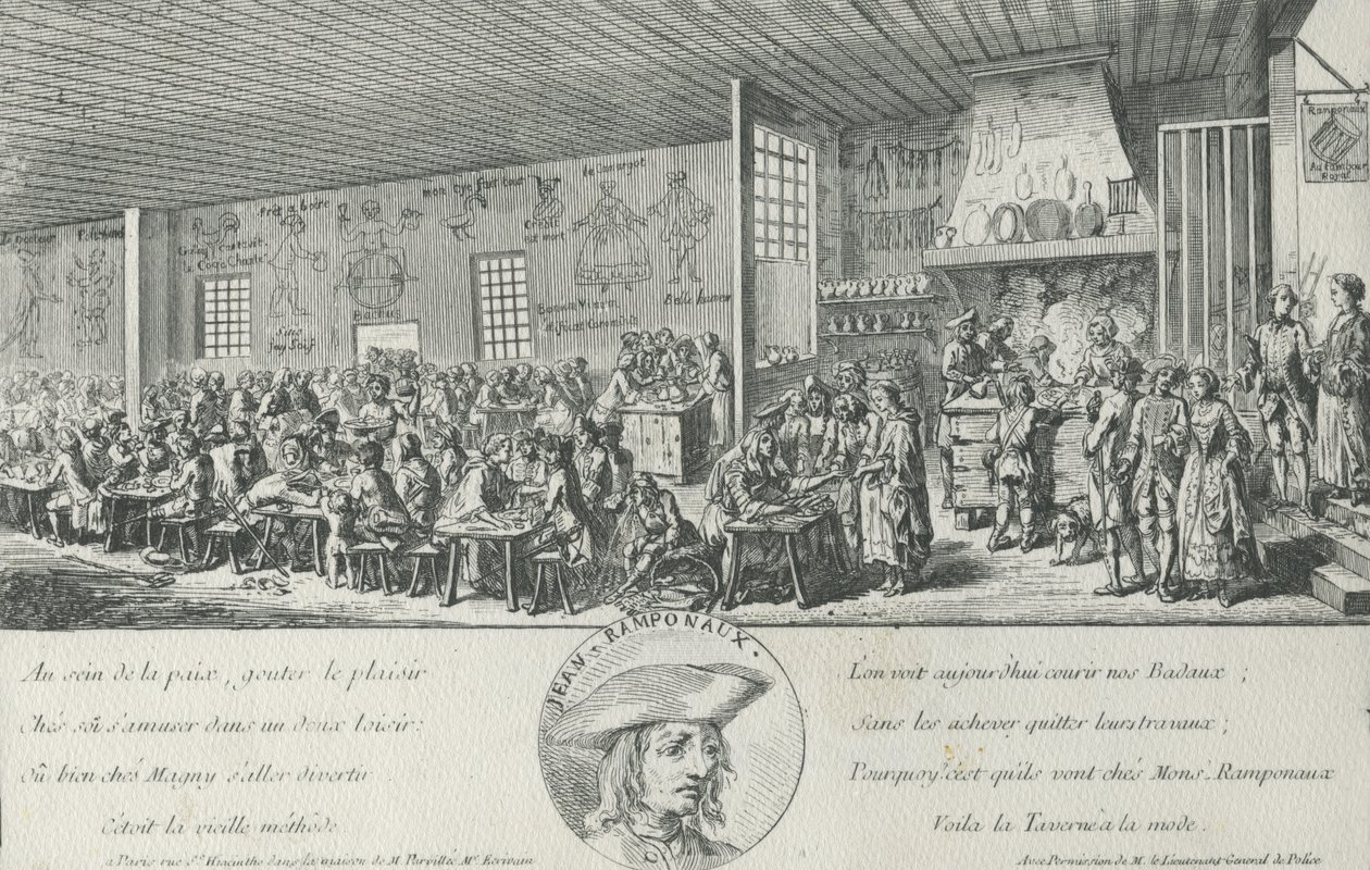 Jean Ramponneaus værtshus af French School