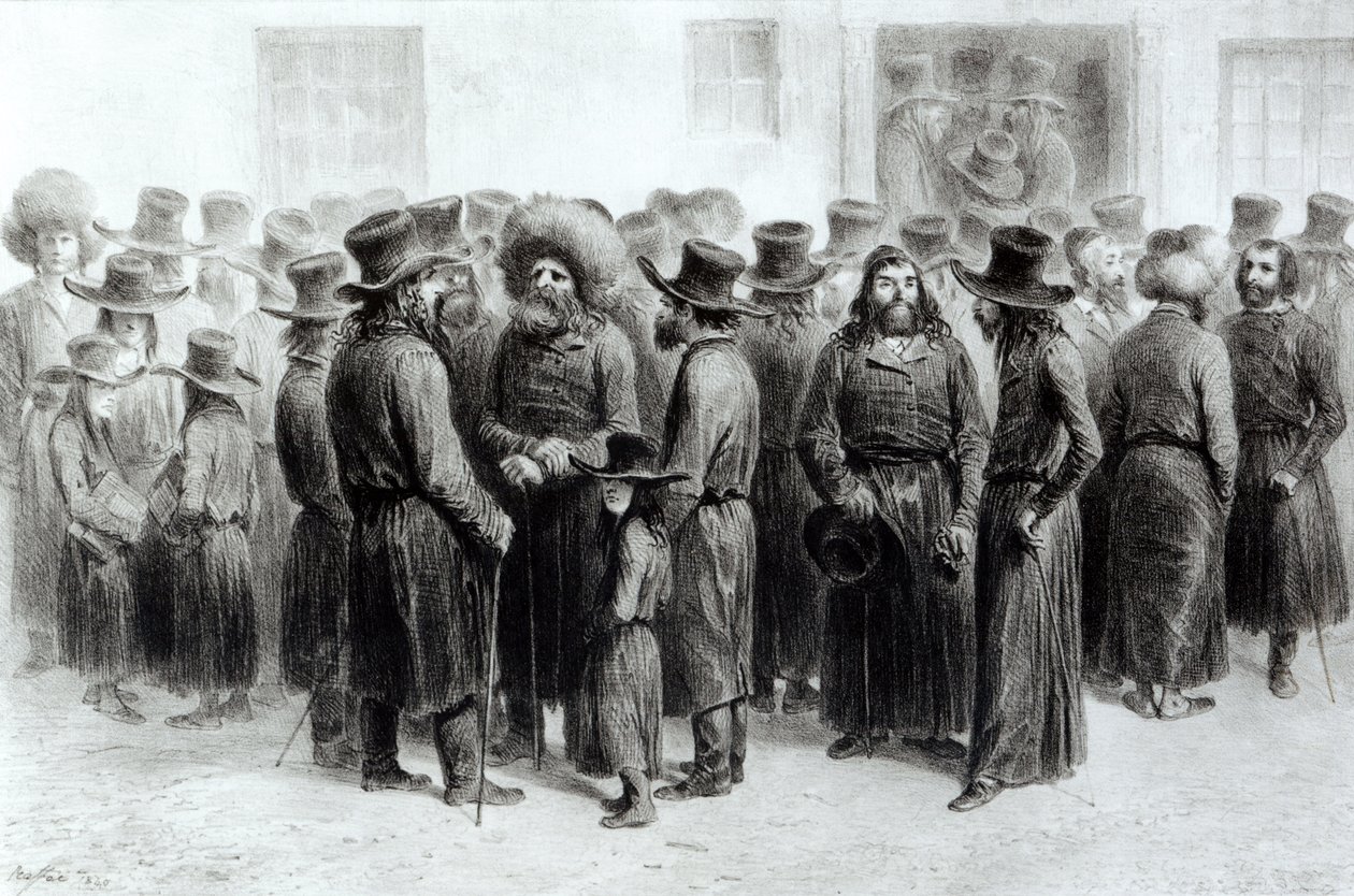 Jødiske Handlende og Købmænd, trykt af Auguste Bry af French School