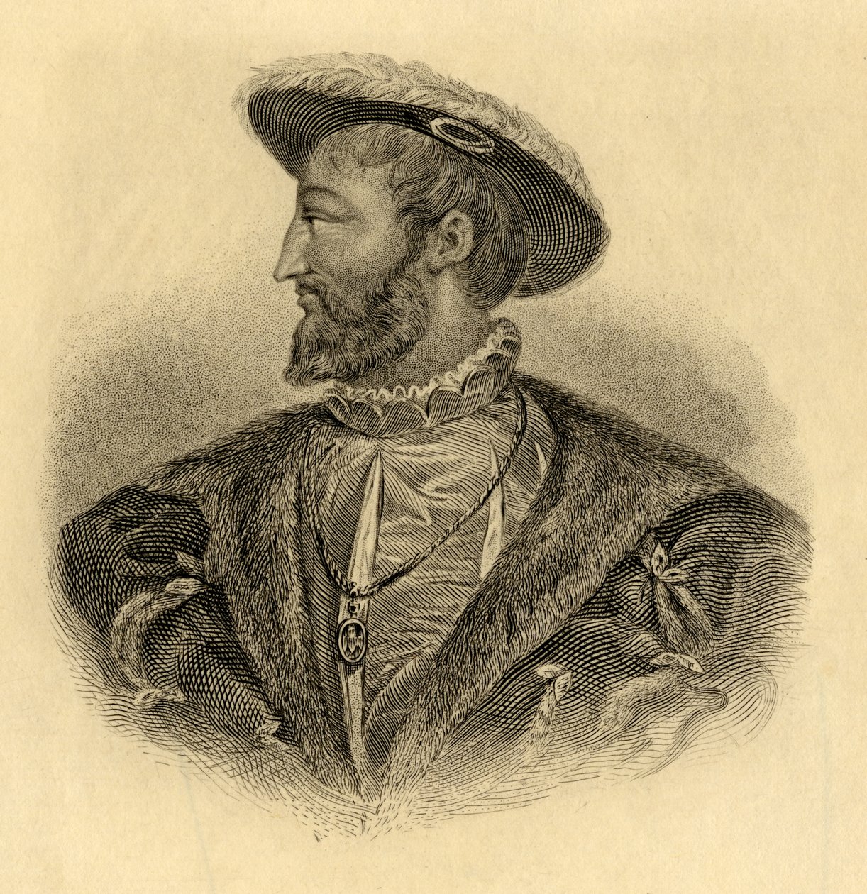 Kong Francois I (1494-1547) af French School