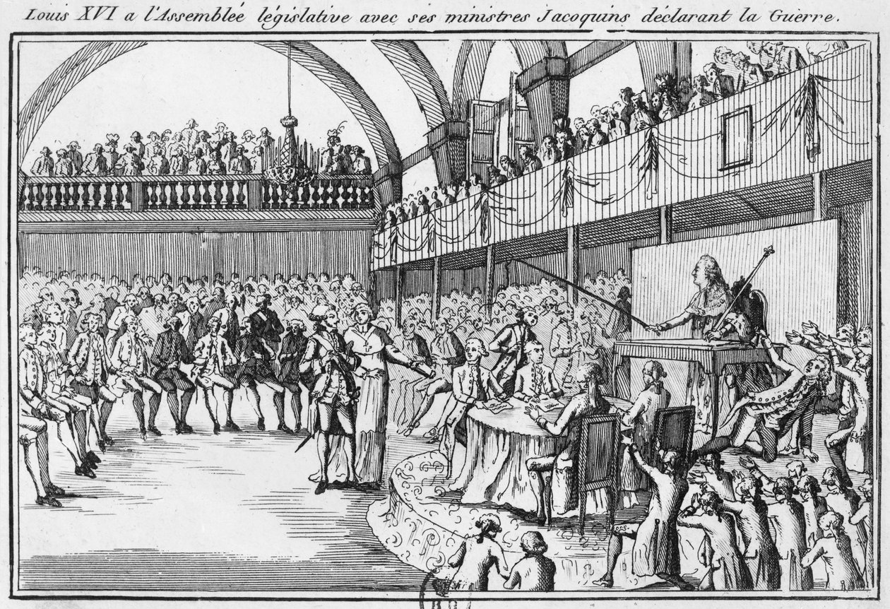Ludvig XVI erklærede Østrig krig den 20. april 1792 af French School