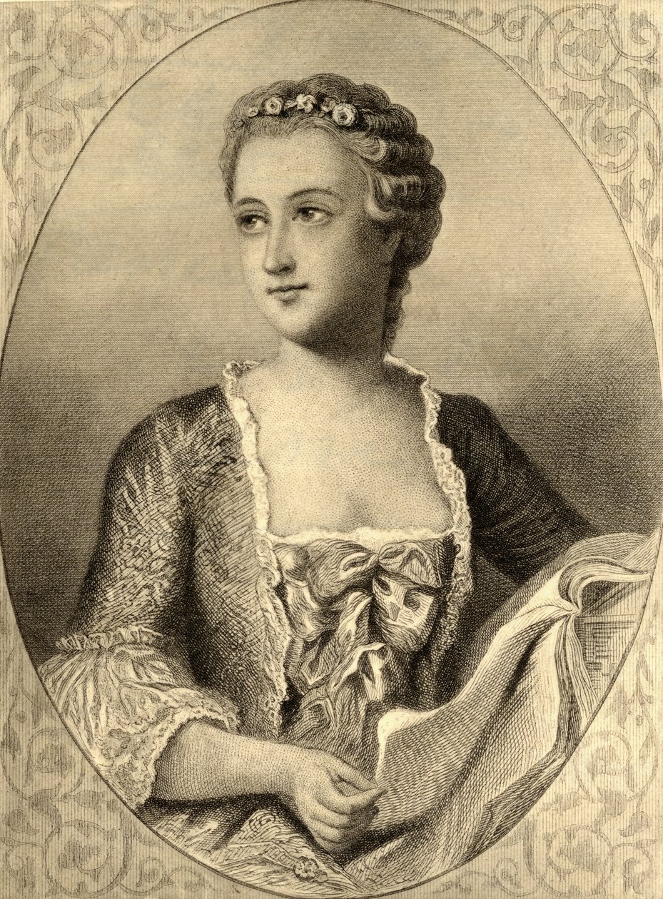 Madame de Pompadour (1721-64) af French School
