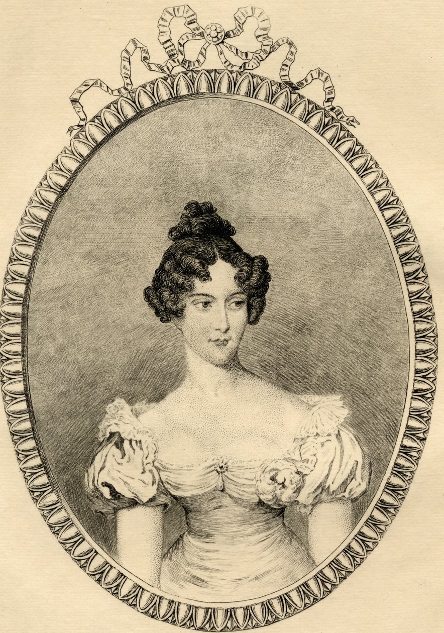 Marie-Caroline de Bourbon (1798-1870) hertuginde af Berry af French School