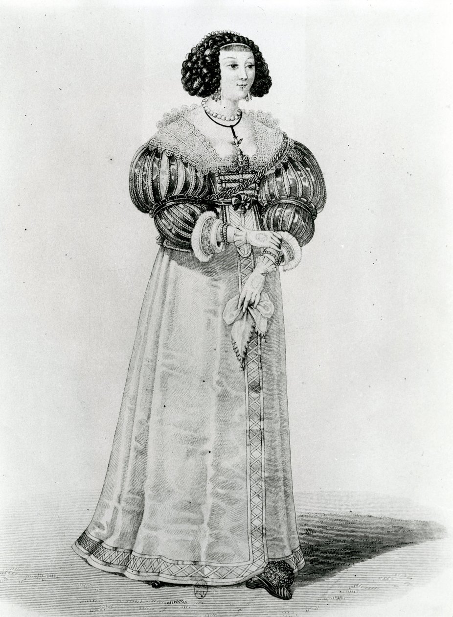 Marie-Louise Motier de La Fayette (1615-65) af French School