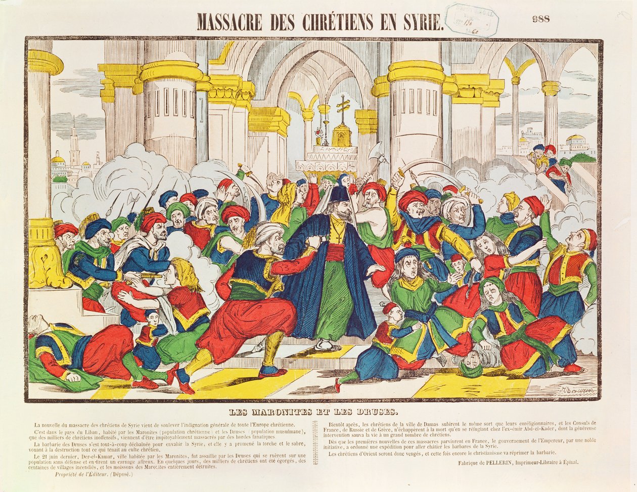 Massakre på kristne i Syrien, 1860 af French School