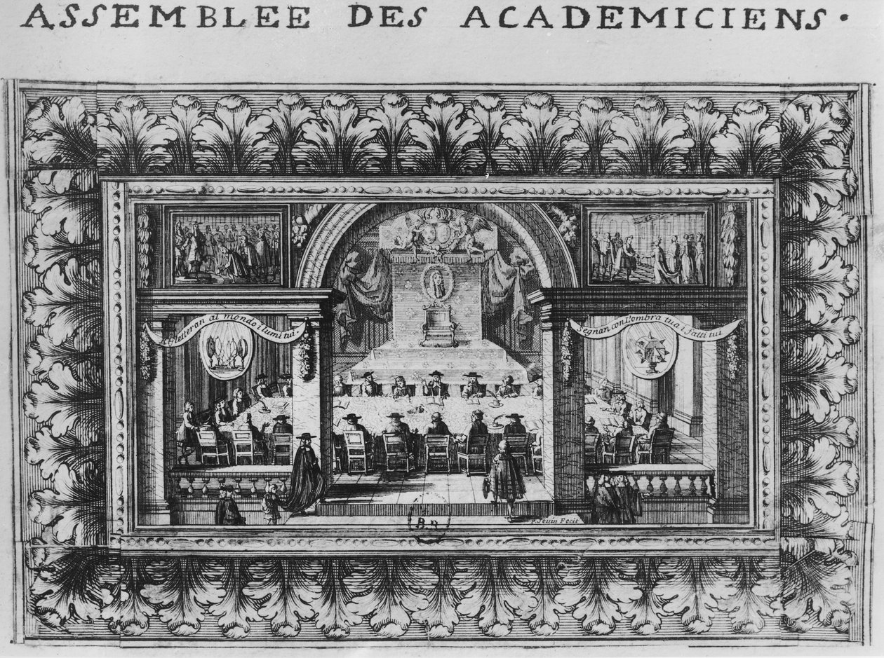 Møde på Academy Francaise i 1635 af French School