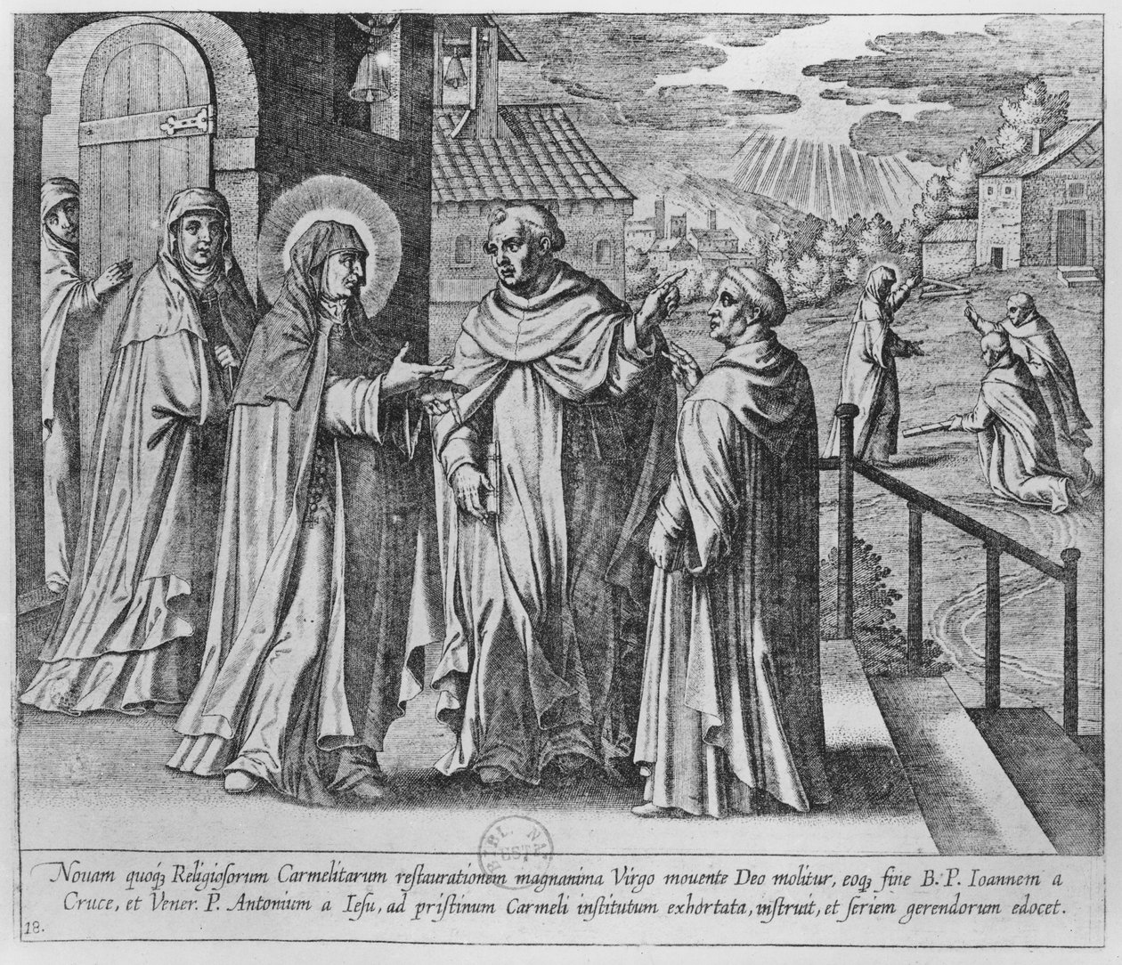 Møde mellem Sankt Johannes af Korset og Sankt Teresa af Avila af French School