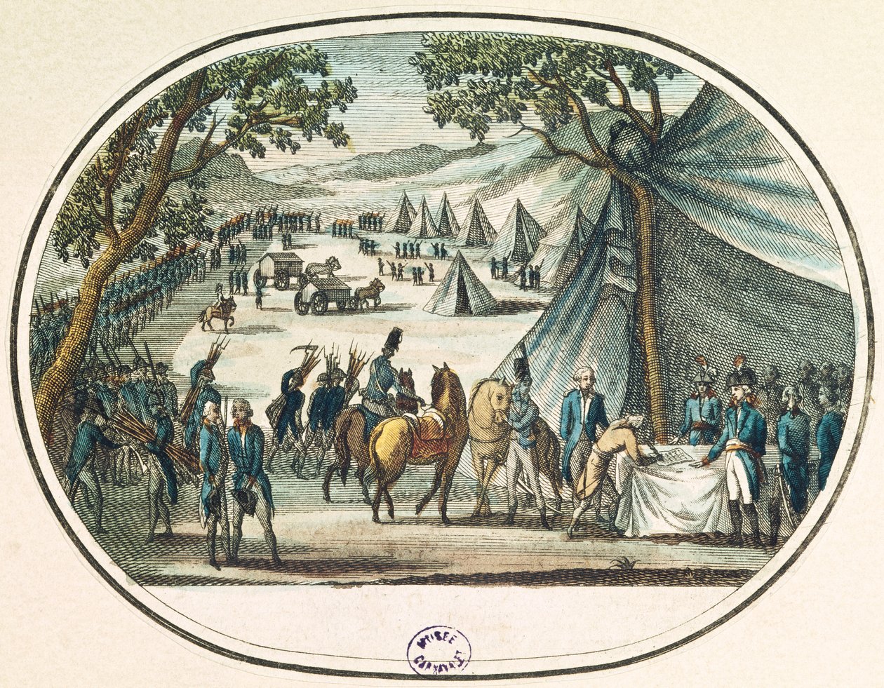 Pacification of the Vendee af general Hoche (1768-97) 20. april 1795 af French School