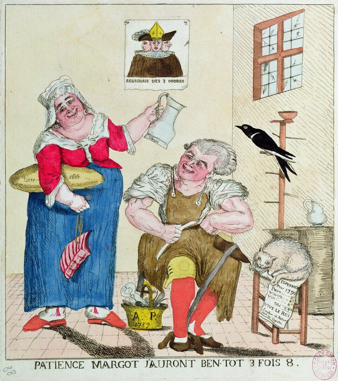 Tålmodighed Margot, det bliver snart 3 gange så meget, 1789 af French School
