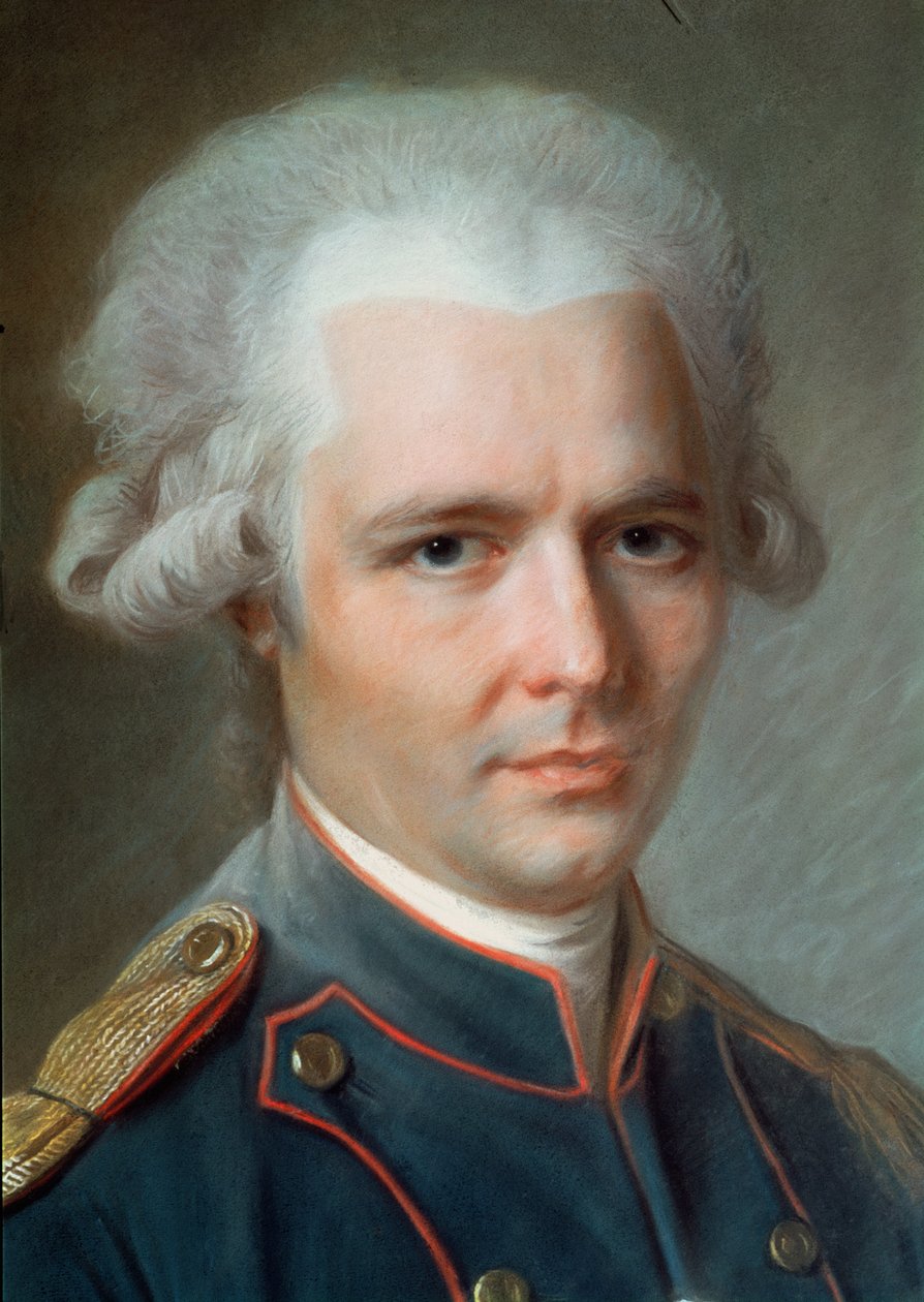 Pierre Choderlos de Laclos (1741-1803) (pastel på papir) af French School