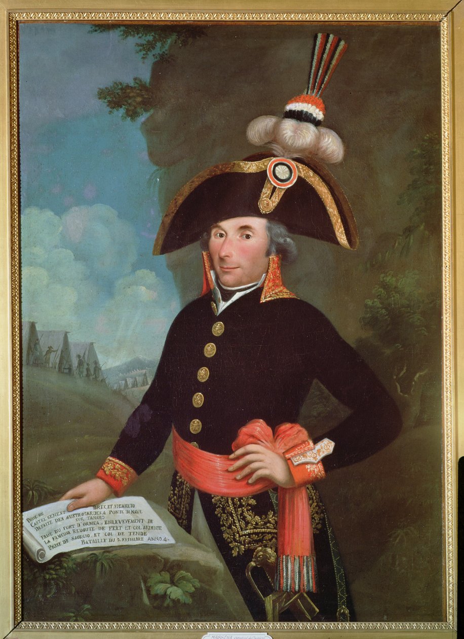 Portræt af Andre Massena (1758-1817) General of Division, 2 Frimaire, An IV af French School