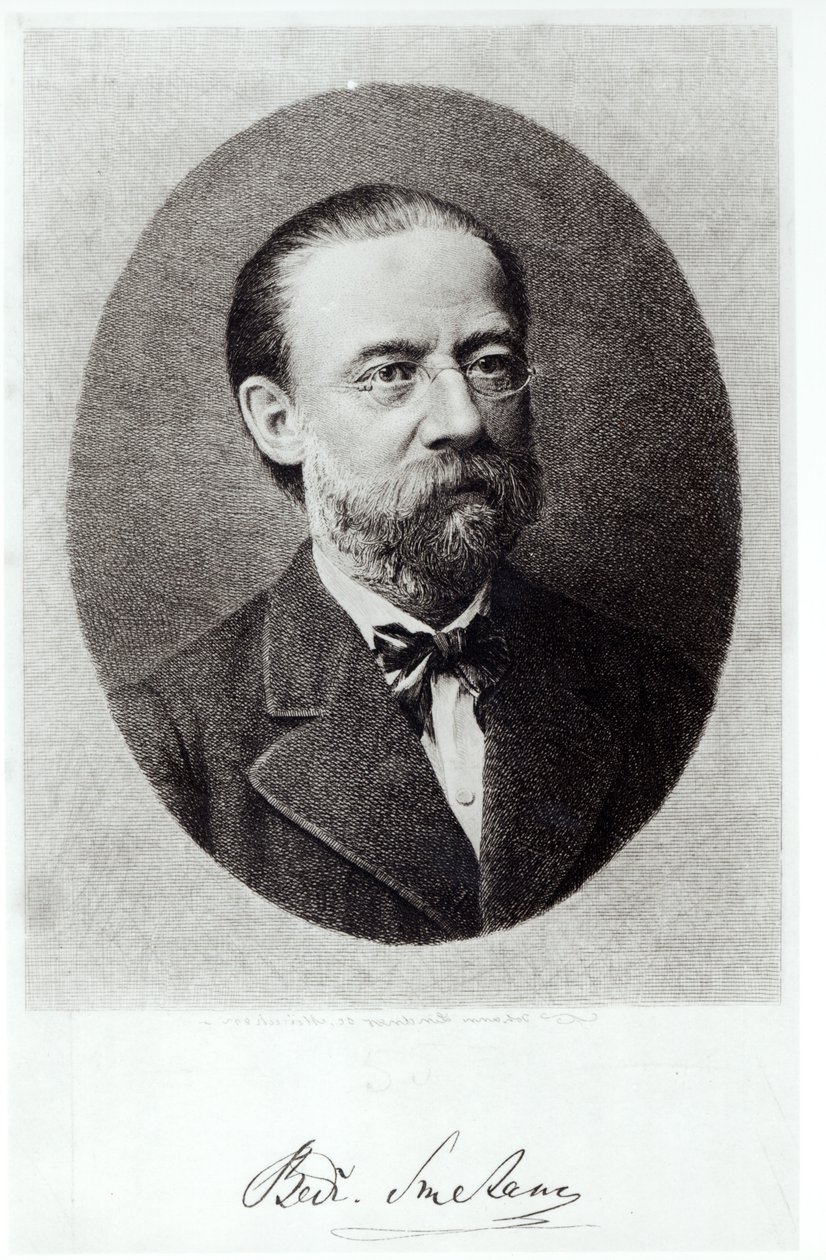Portræt af Bedrich Smetana (1824-84) af French School