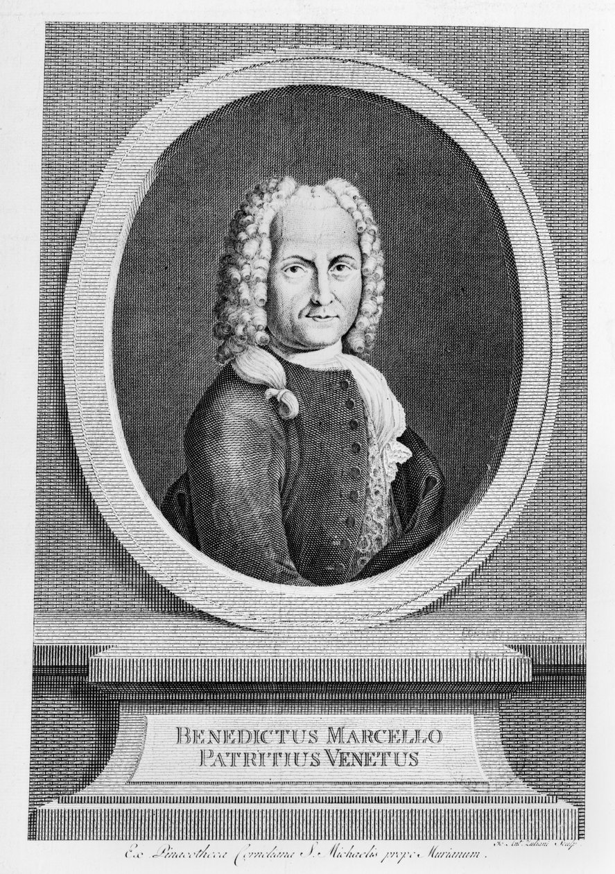 Portræt af Benedetto Marcello (1686-1739) af French School