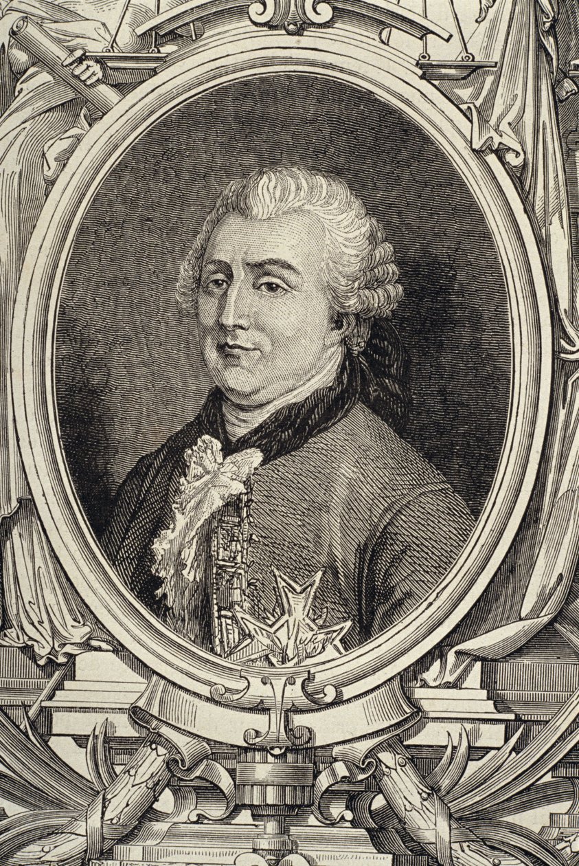 Portræt af Charles Gravier, greve af Vergennes (1719-87) af French School