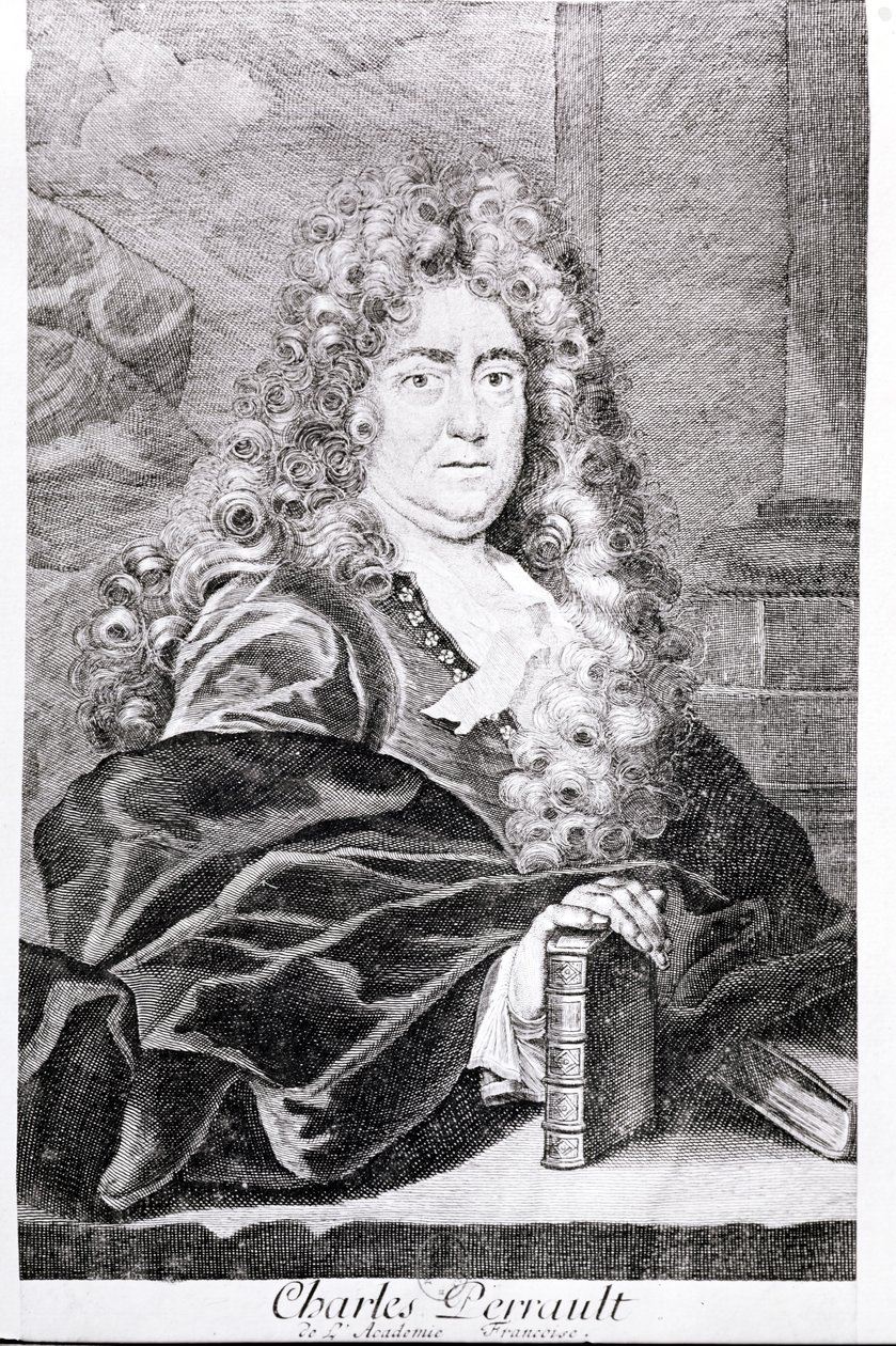 Portræt af Charles Perrault af French School