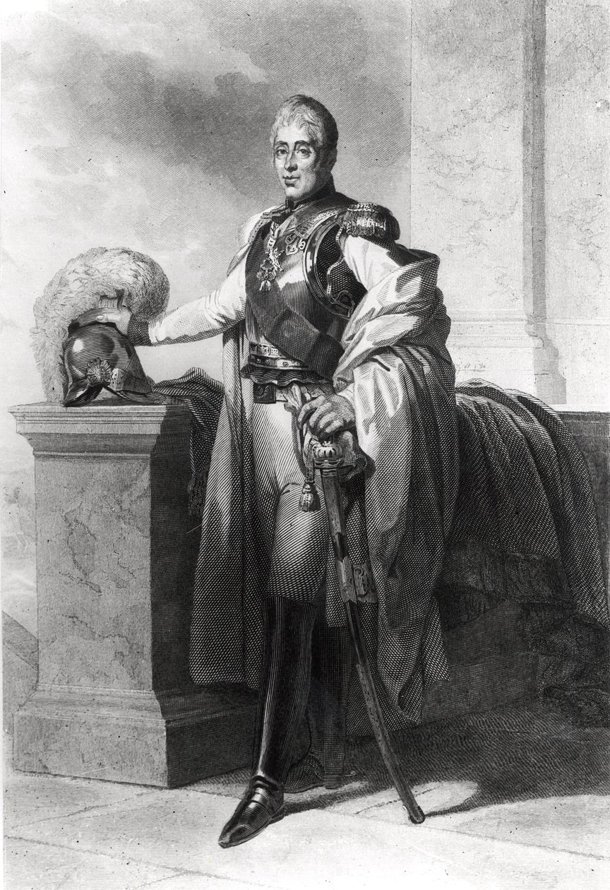 Portræt af Charles X (1757-1836) konge af Frankrig og Navarra (1824-1830) af French School