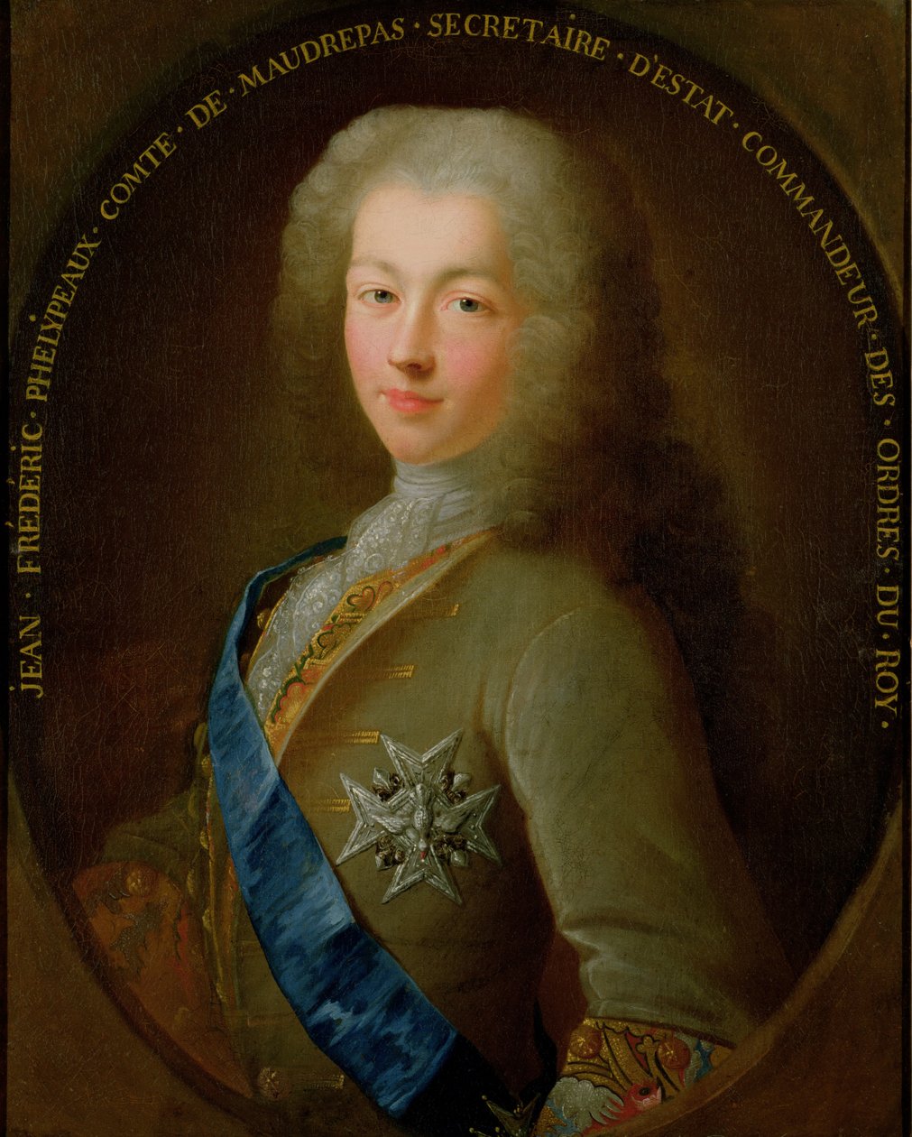 Portræt af Jean Frederic Phelypeaux (1701-81), greve af Maurepas af French School