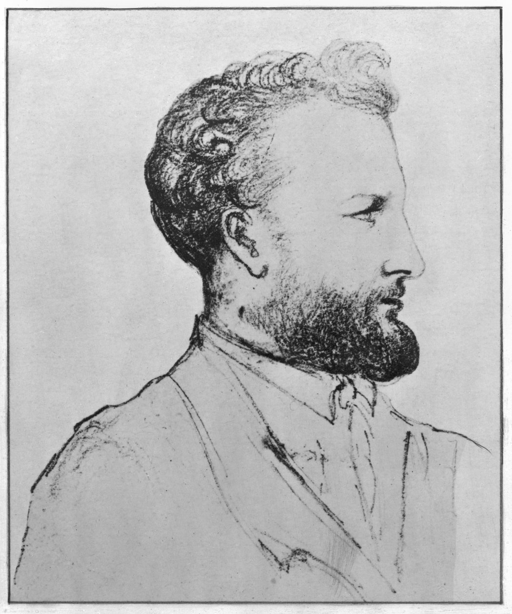 Portræt af Jules Verne (1828-1905) d af French School