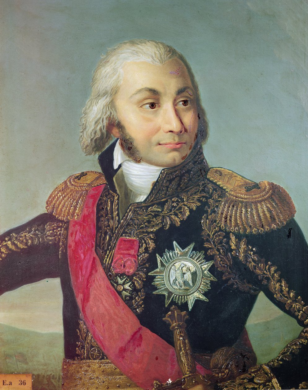 Portræt af marskal Jean-Baptiste Jourdan (1762-1833) af French School