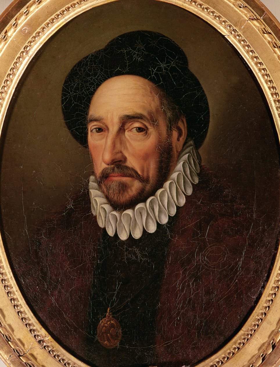 Portræt af Michel Eyquem de Montaigne (1533-92) af French School