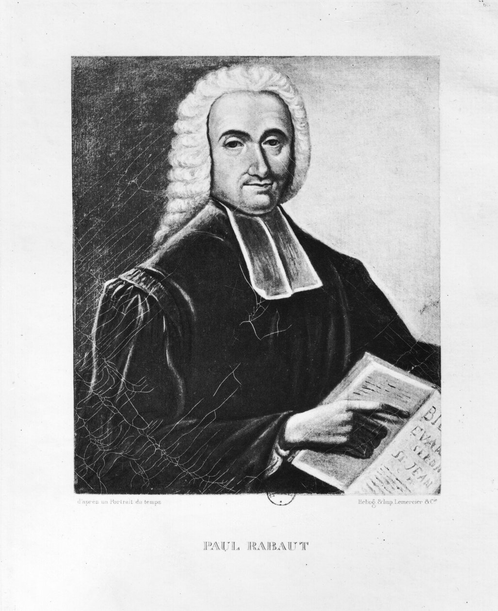 Portræt af Paul Rabaut (1718-94) af French School