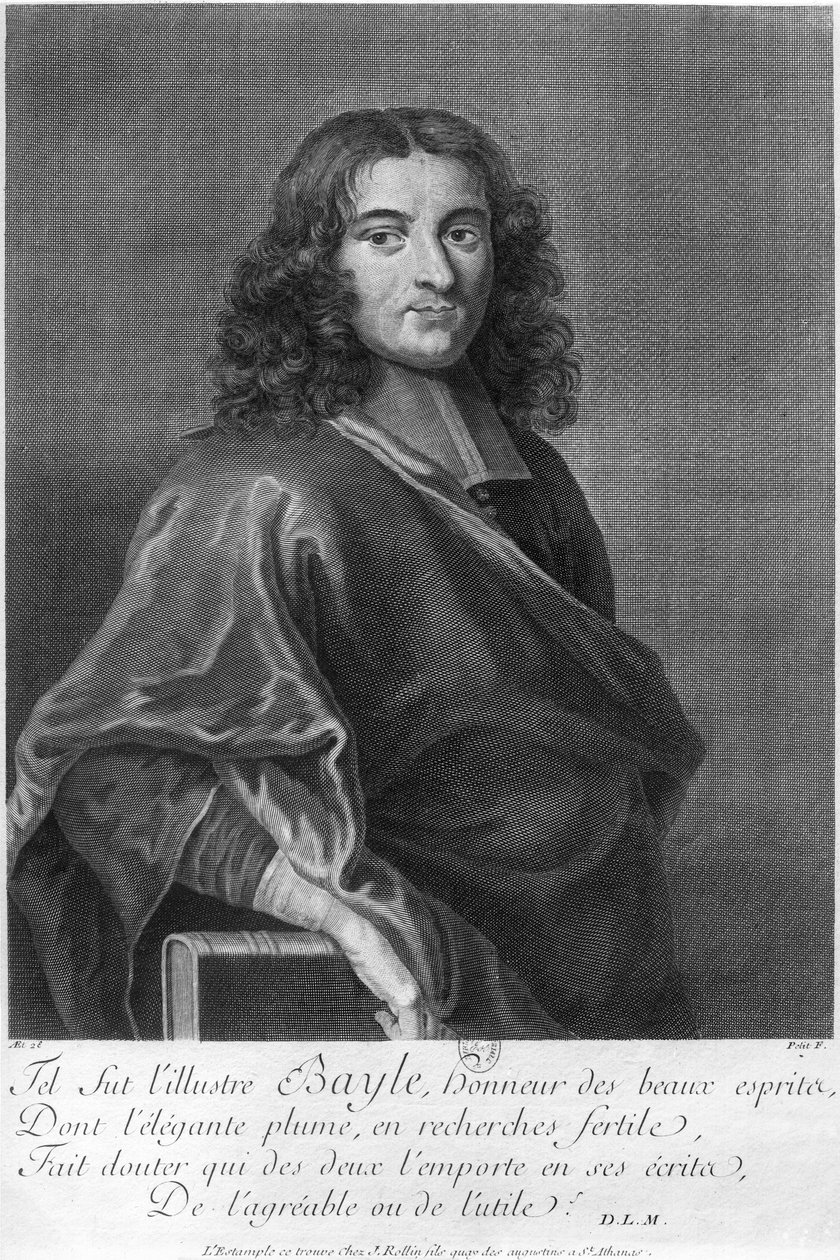 Portræt af Pierre Bayle (1647-1706) af French School
