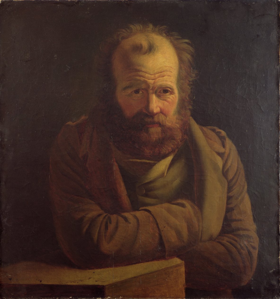 Portræt af Pierre Joseph Proudhon (1809-65) af French School