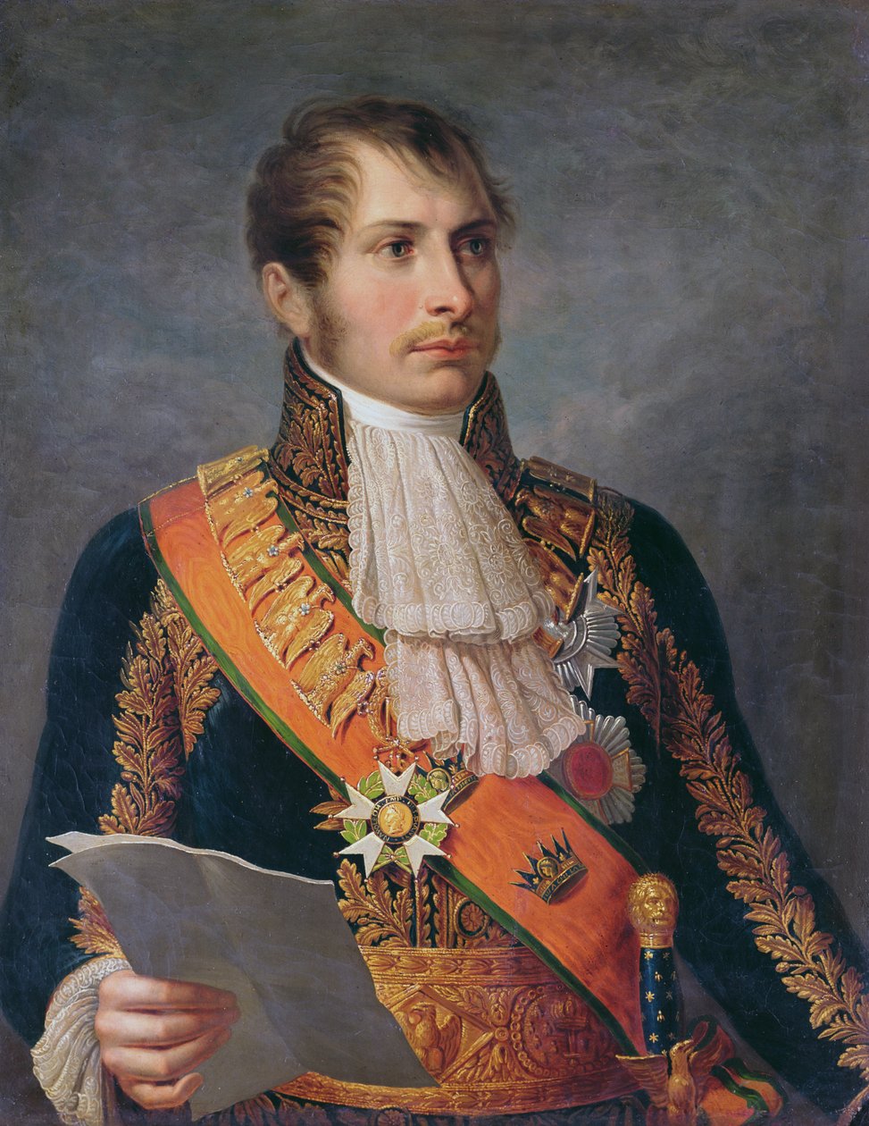Portræt af prins Eugene de Beauharnais (1781-1824) vicekonge af Italien og hertug af Leuchtenberg, ca. 1804 af French School