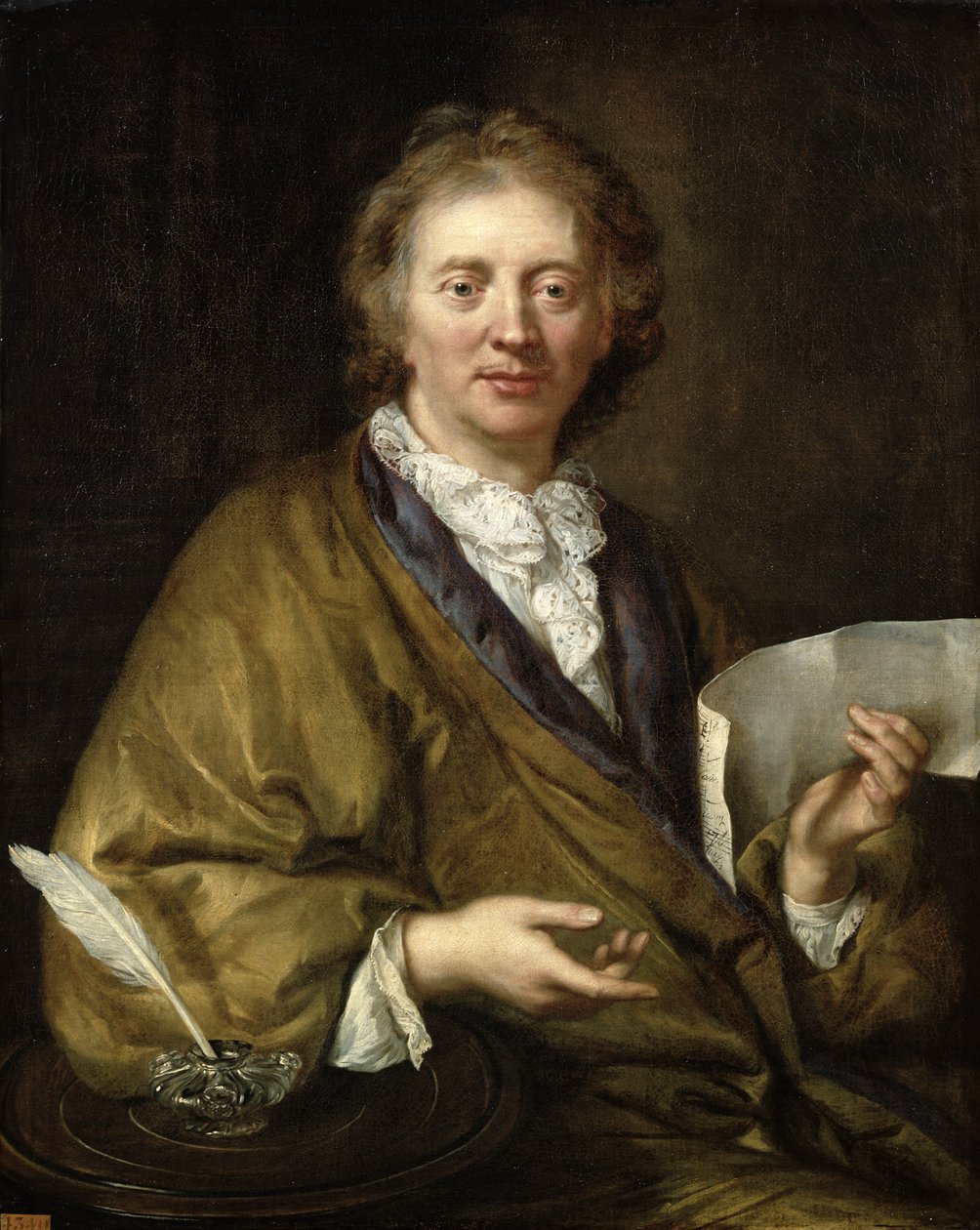 Portræt af en mand, der formodes at være Francois II Couperin (1668-1733) af French School