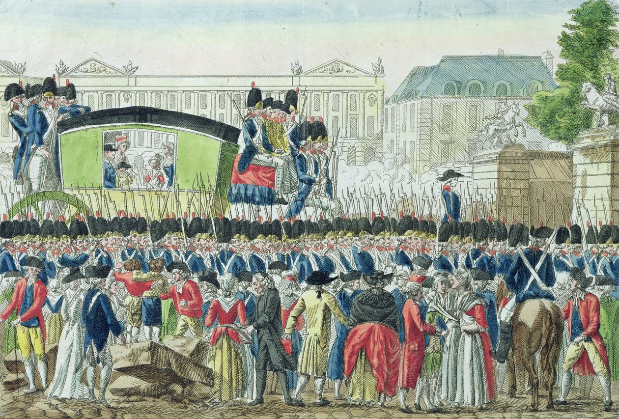 Den franske kongefamilies tilbagevenden til Paris den 25. juni 1791 af French School