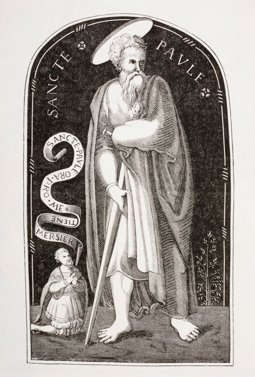 Sankt Paulus apostlen, efter en emalje fra Limoges af Etienne Mercier, fra 