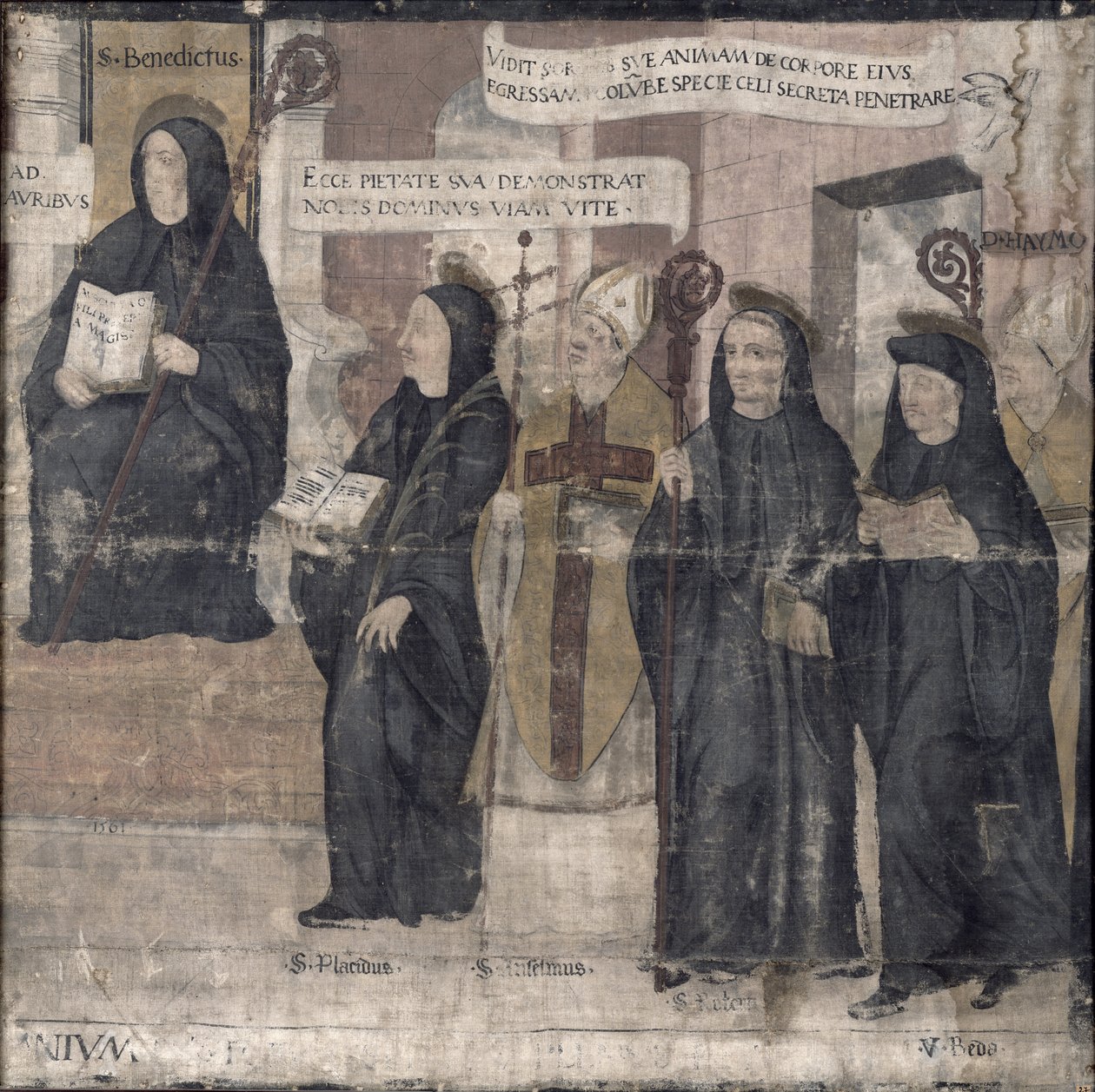 Sankt Robert og forskellige benediktinske hellige, 1561 af French School