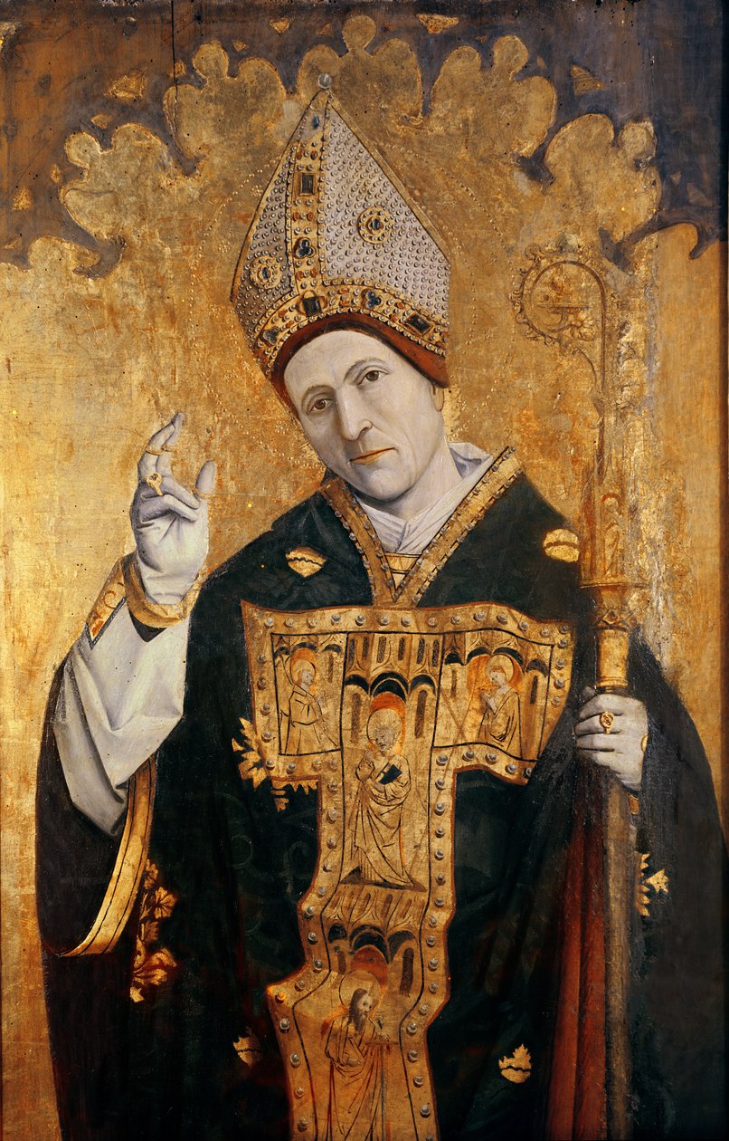Sankt Siffredus af Carpentras, provencalsk skole, ca. 1460-70 (tempera på panel) af French School
