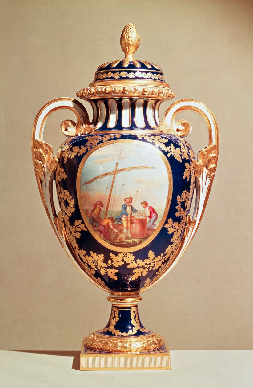 Sevres vase, midten af 1700-tallet (porcelæn) af French School