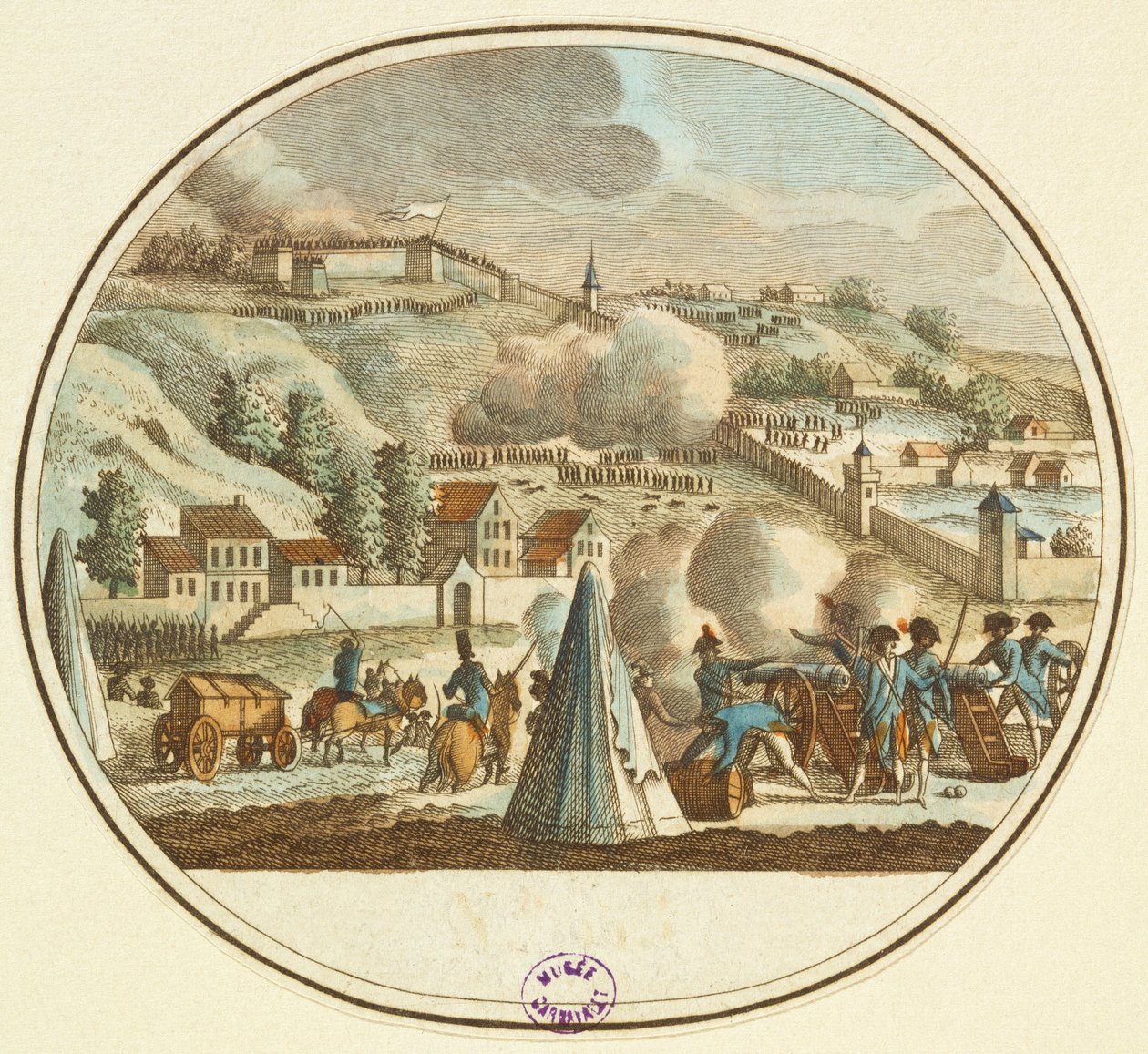 Belejring af Lyon, oktober 1793 af French School
