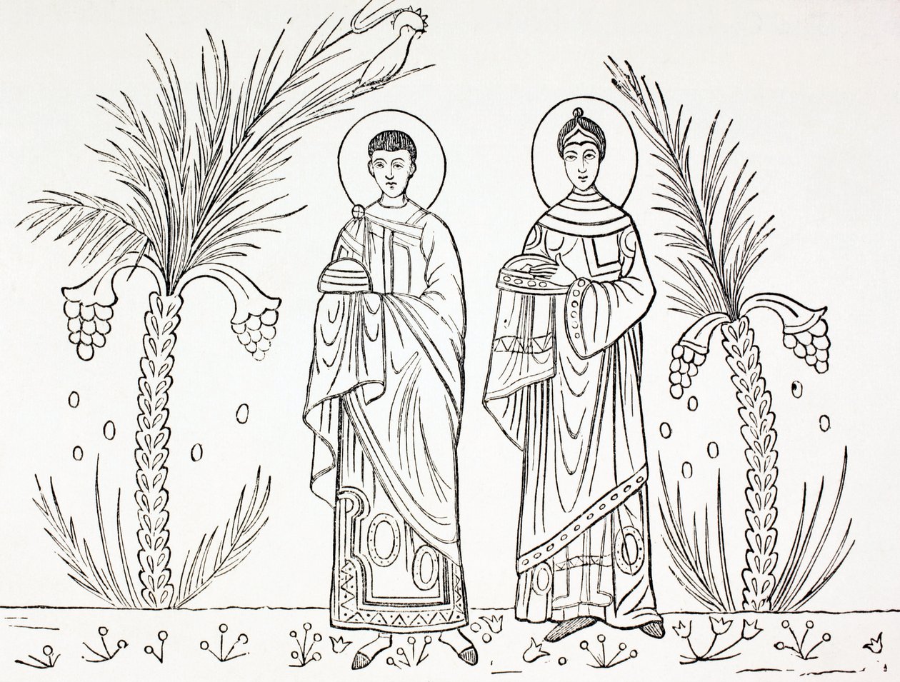 St. Cecilia og hendes mand Valerian, fra 
