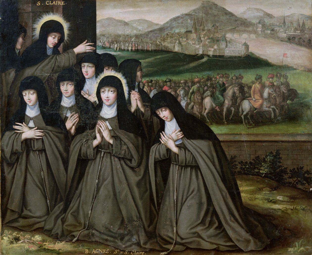 St. Claire med sin søster, Agnes og nonner af French School
