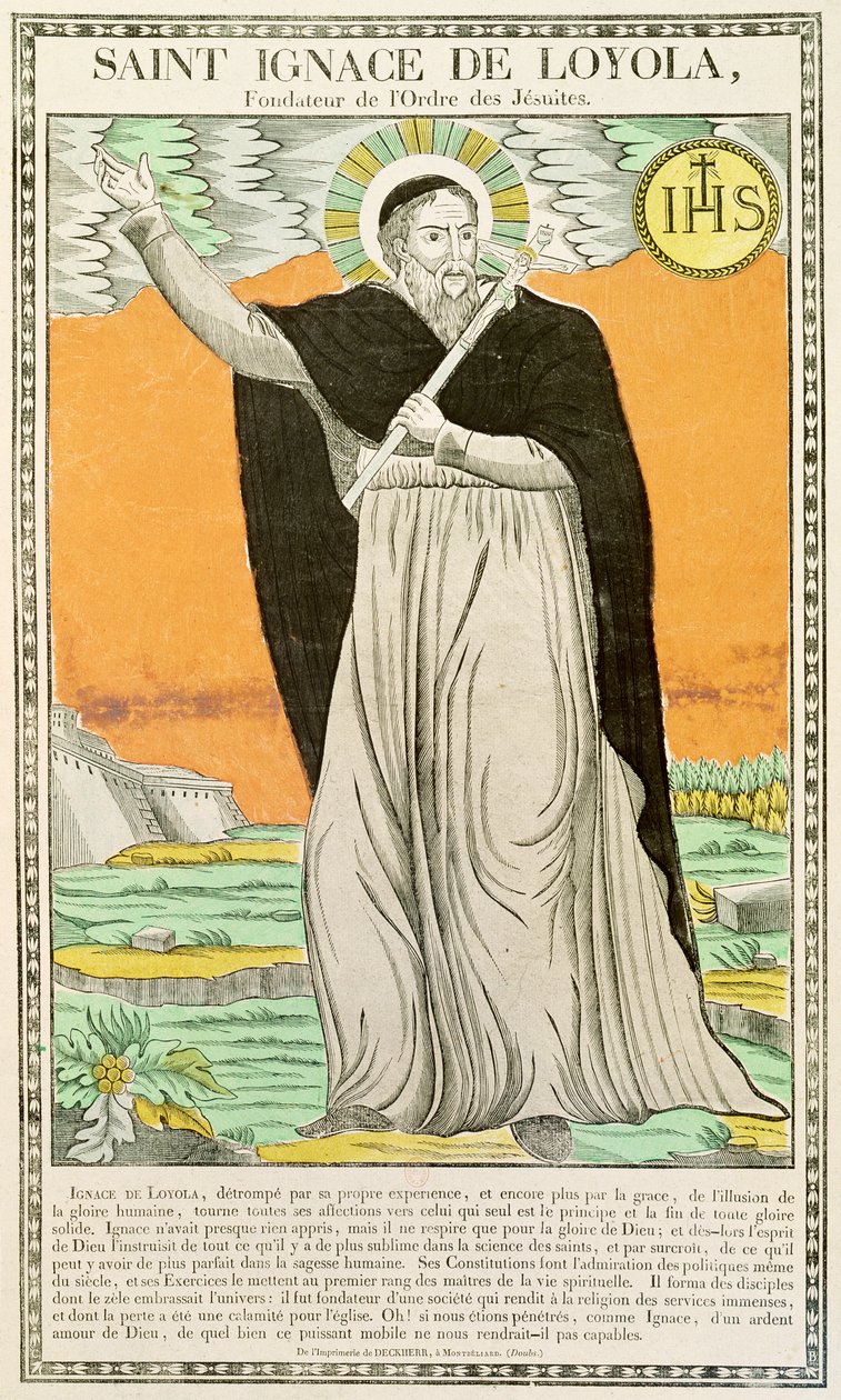 Skt. Ignatius af Loyola (1491-1556) af French School