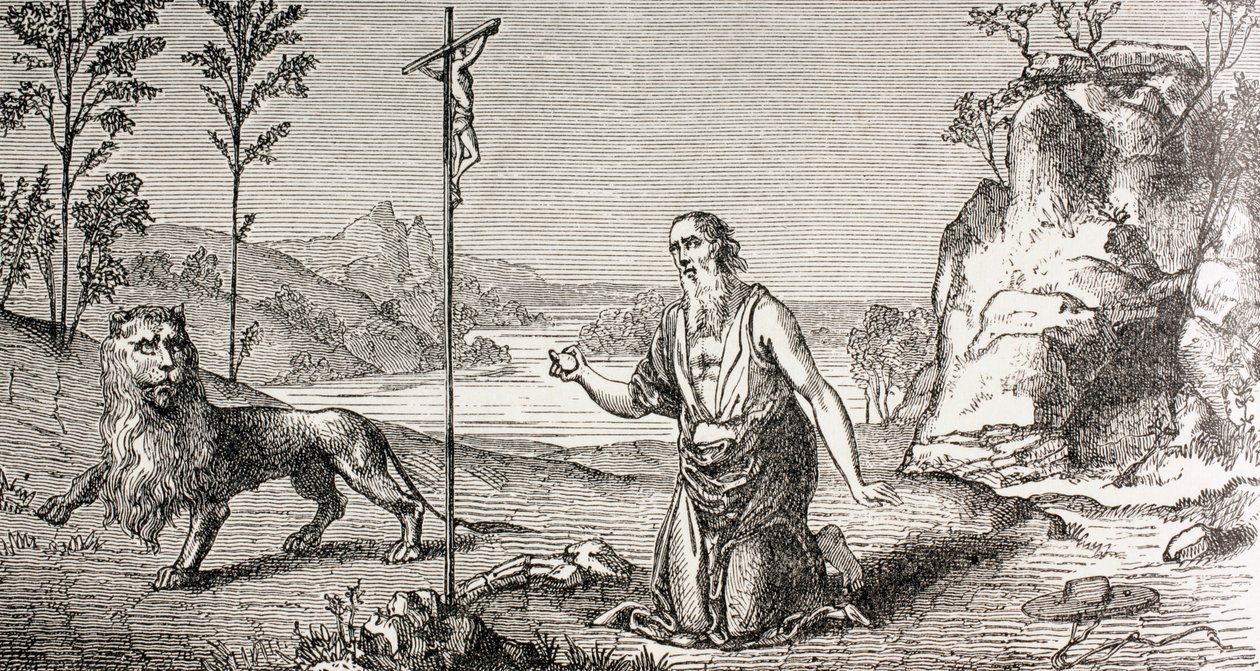 St. Hieronymus i ørkenen Chalcis, fra 